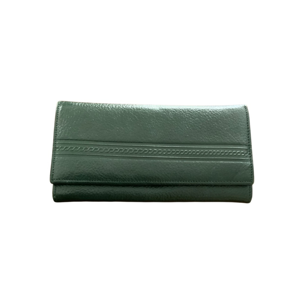 Eminence Green Leather Wallet One Size